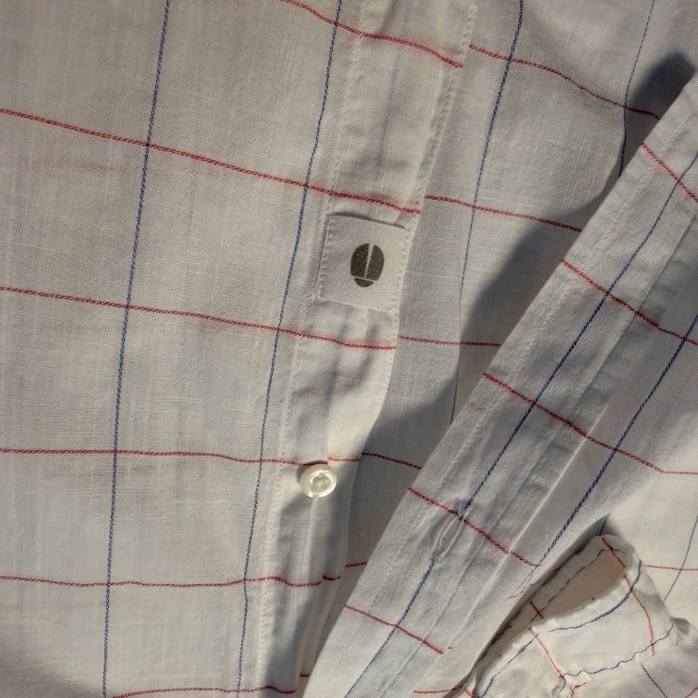 Grayson Threads Cream Windowpane Button-Down Shirt - image 6